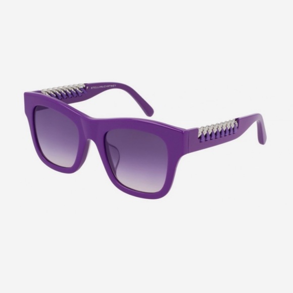 NEW! Stella McCartney Falabella SC0011S Violet Women’s Sunglasses main image 7